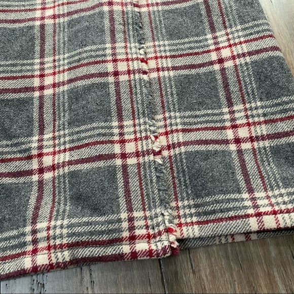 Eddie Bauer wool plaid wrap‎ skirt - Picture 2 of 10